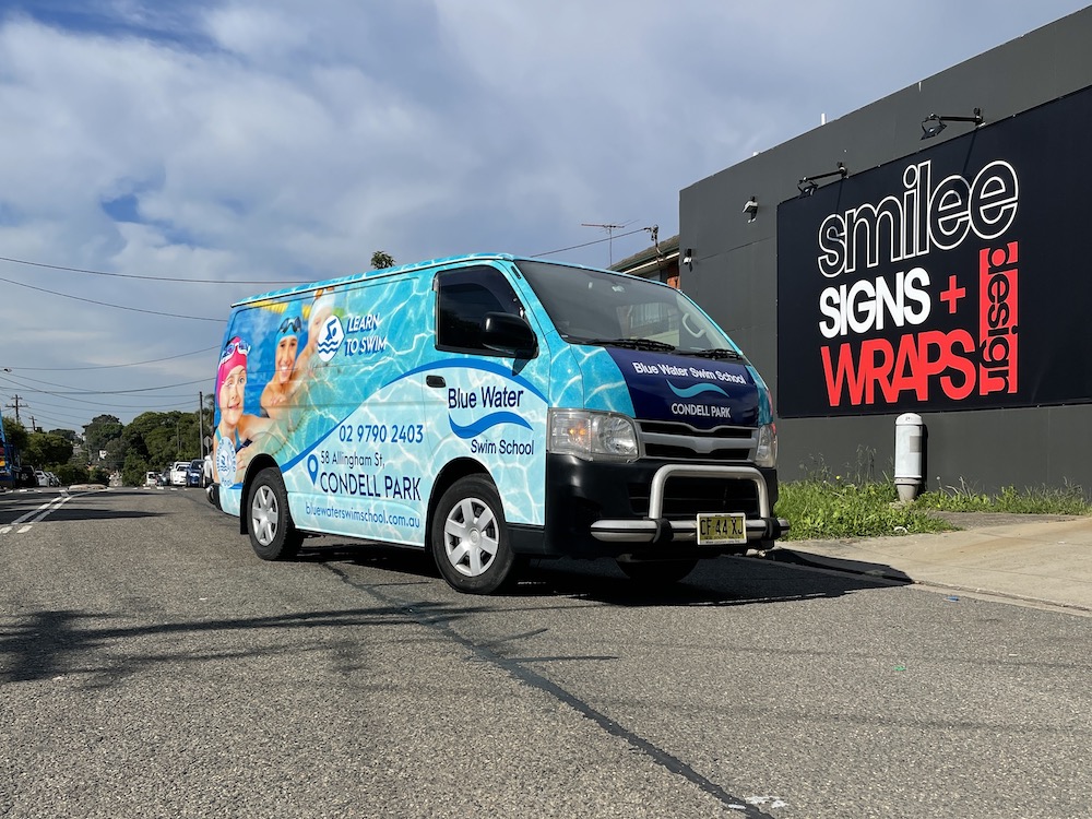 BLUE WATER VAN FULL WRAP WITHOUT ROOF PACKAGE